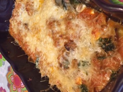 Gratin aux blettes thon et fêta